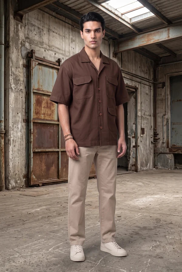 Brown Utility Shirt