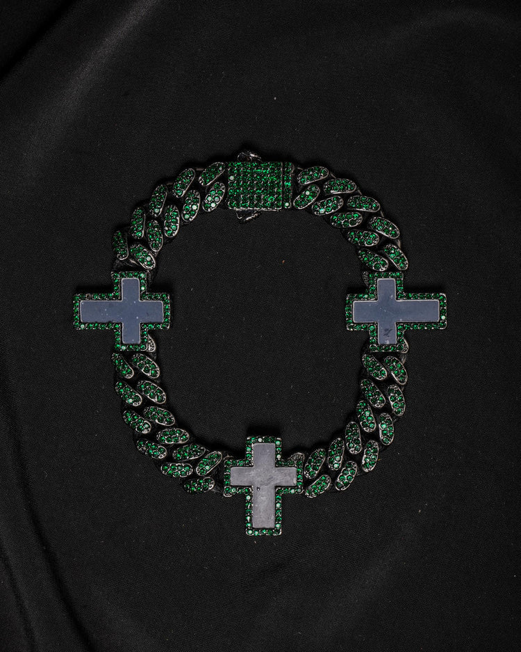 CYBER CROSS CHAIN BRACELET