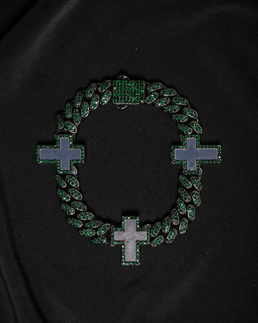 CYBER CROSS CHAIN BRACELET