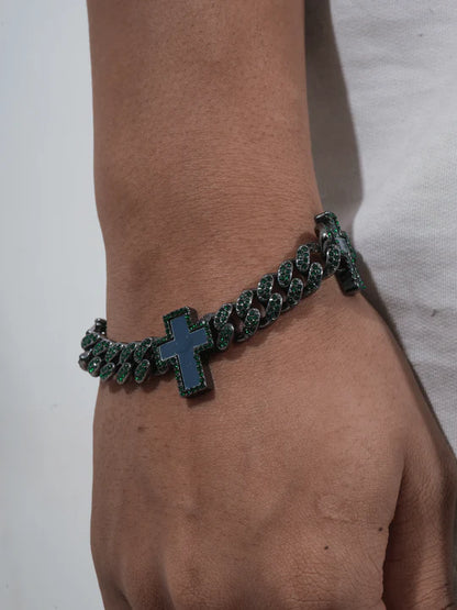 CYBER CROSS CHAIN BRACELET