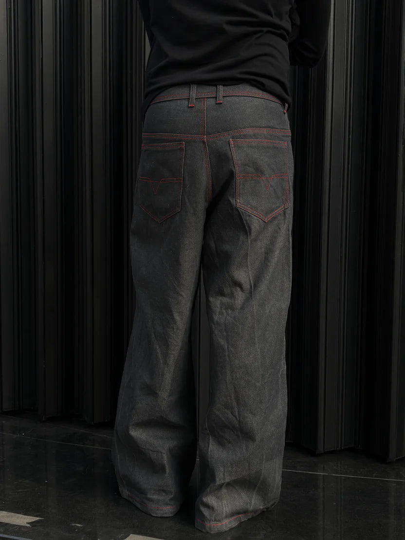 Gunmetal Chained Denims