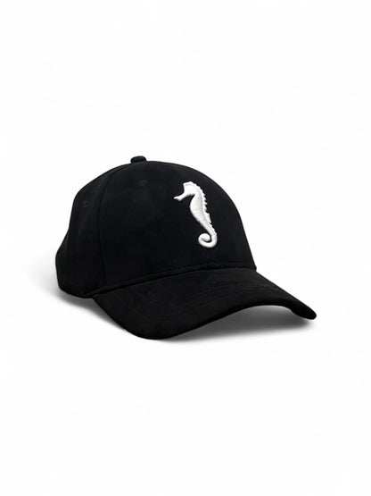 Premium suede black cap