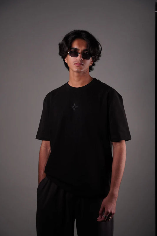 Black Vintage Acid Wash Tee