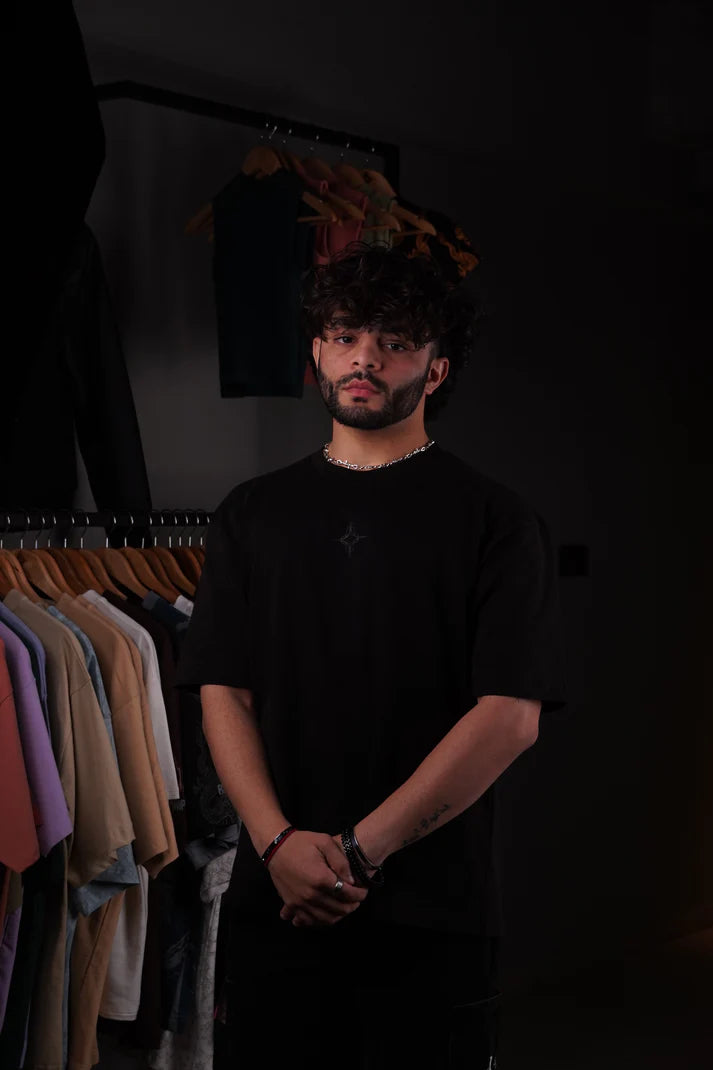 Black Vintage Acid Wash Tee