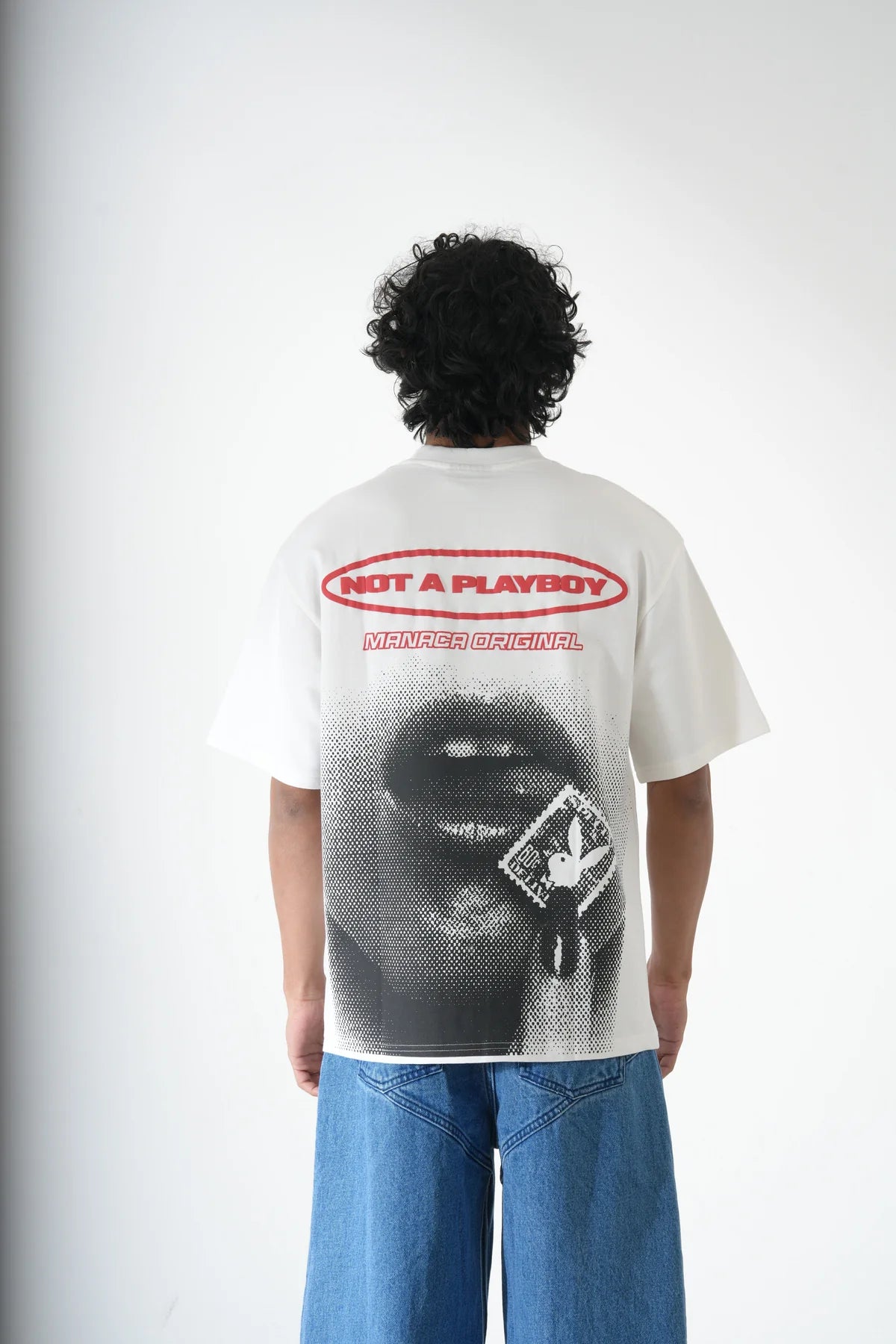 WHITE PLAYBOY T-SHIRT