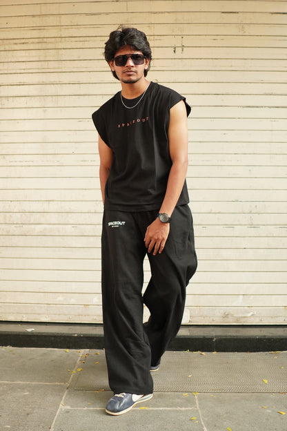 BLACK SPACEOUT TANK TOP