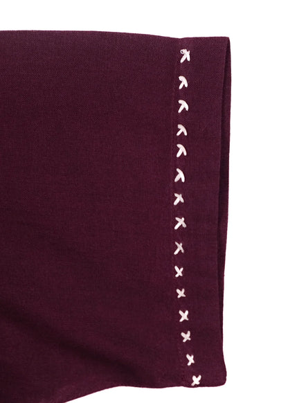 Aubergine Hand Embroidery