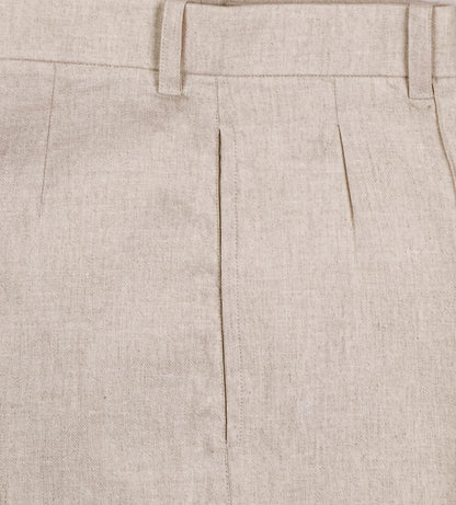 Pleated Linen Trousers (Women)