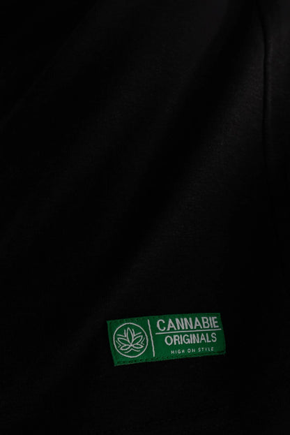 Solid Oversized Hemp Black Tee