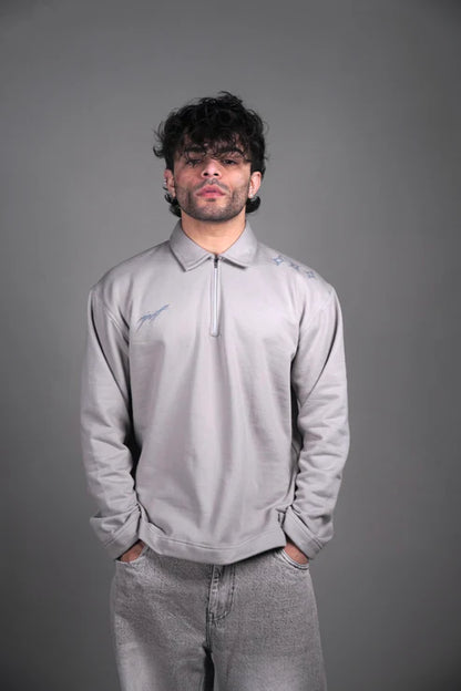 MINIMAL ZIPPER - GREY ZIPPER POLO