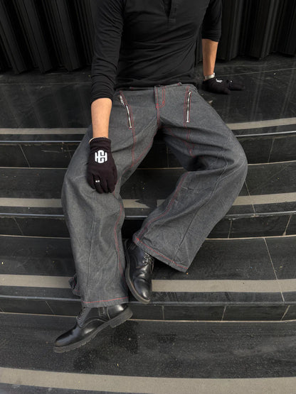 Gunmetal Chained Denims