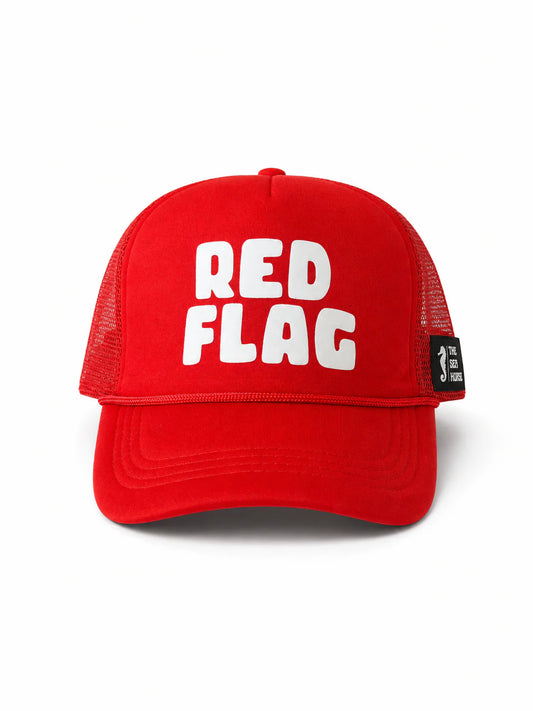 Red flag - mesh trucker cap