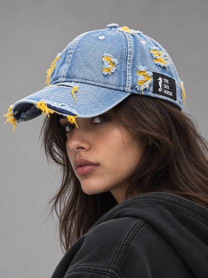 Double Tone - Ripped Denim