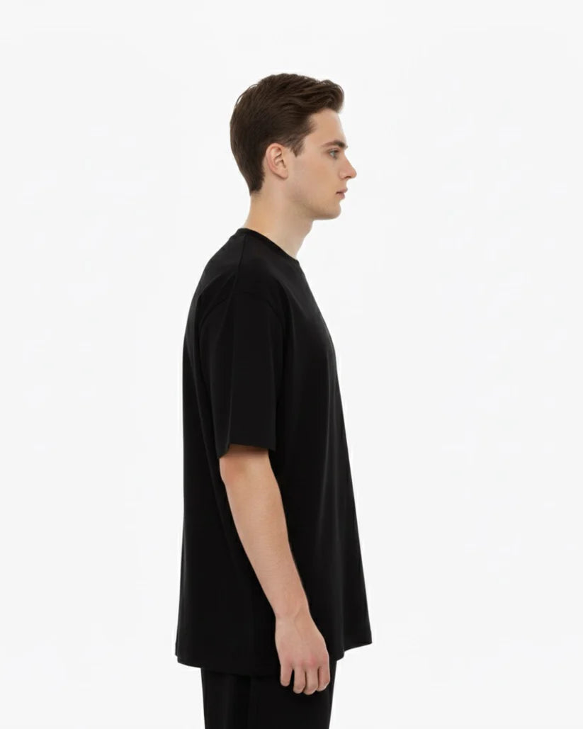 BLACK BASIC TEE