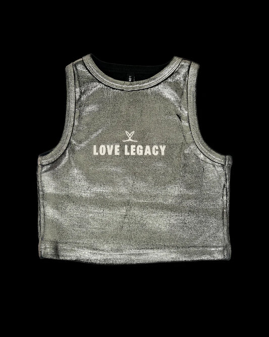 Women's Gunmetal Tank Black