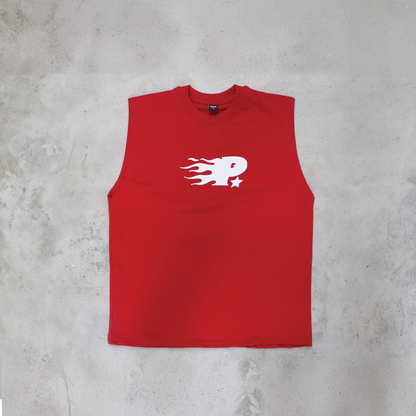 No Call Only Text Vest - Red