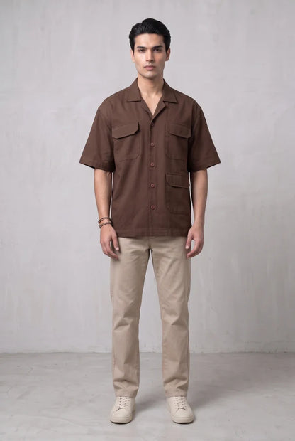 Brown Utility Shirt