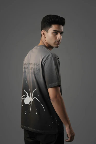 GREY SPIDER UNISEX OVERSIZED