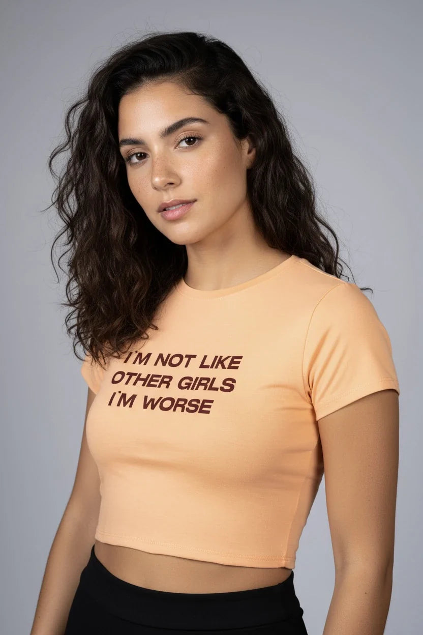 NOT LIKE OTHER GIRLS GRAPHIC CROP TOP