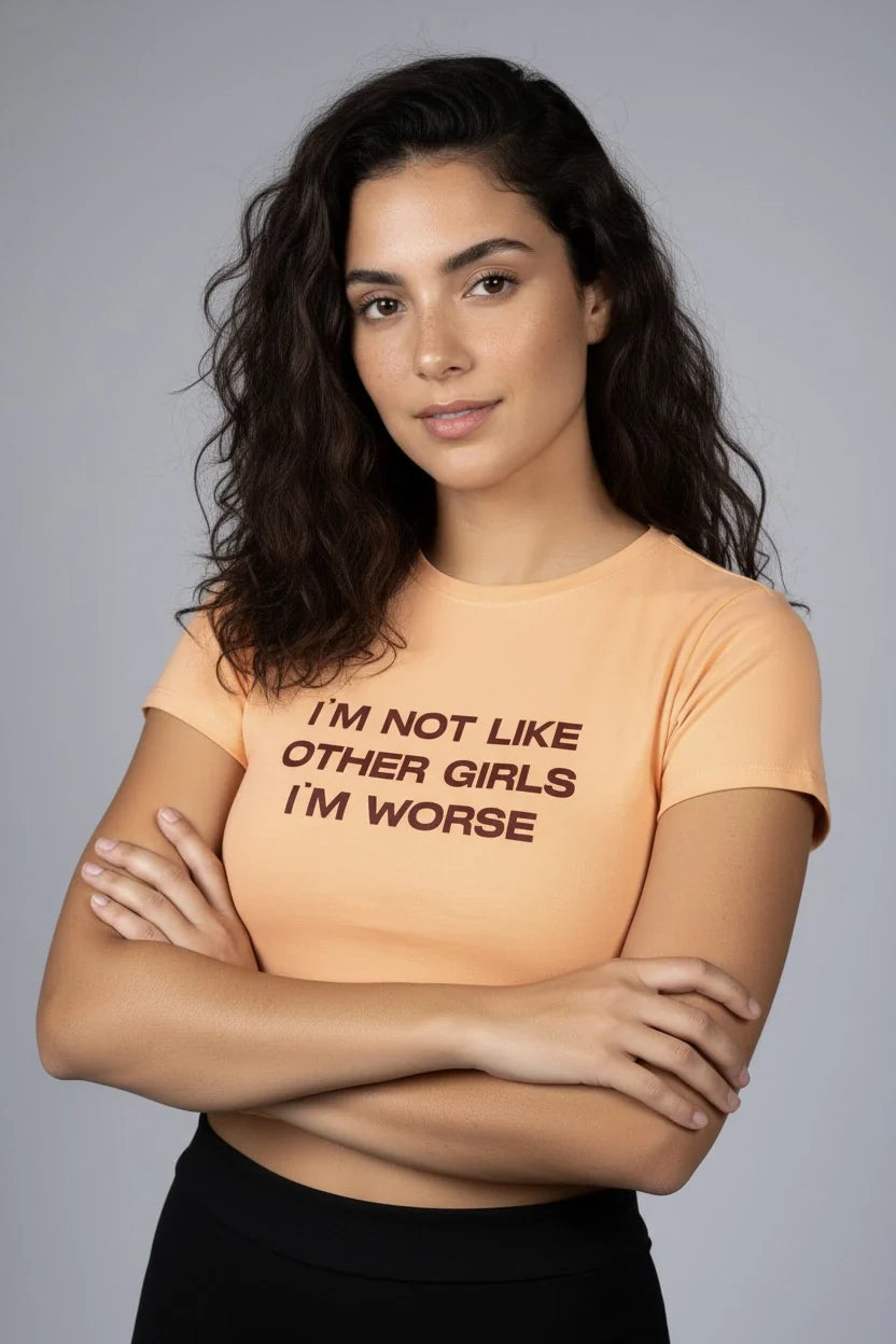 NOT LIKE OTHER GIRLS GRAPHIC CROP TOP