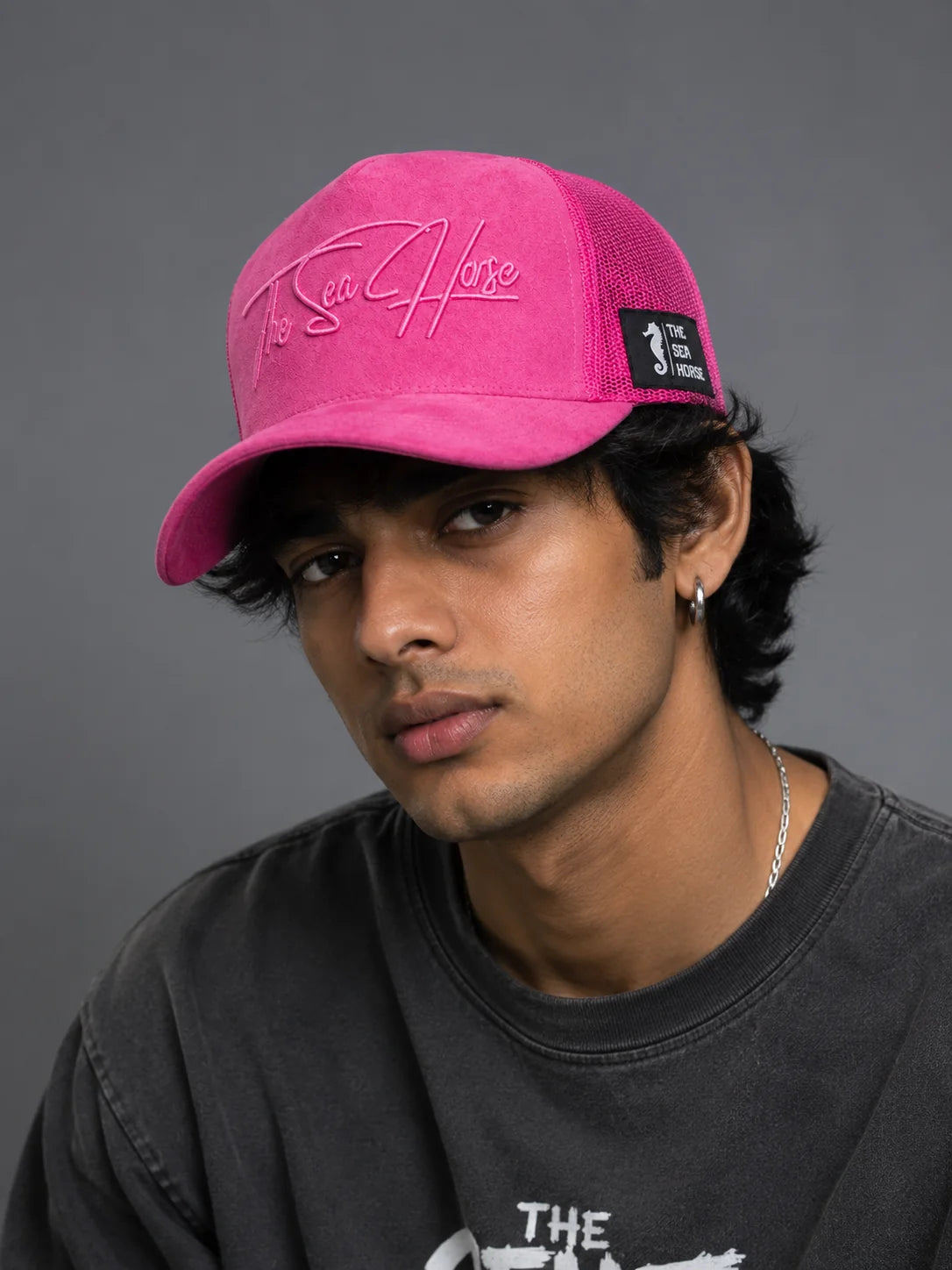TSH 3D Embroidery Original Trucker Cap - Jaipur Pink