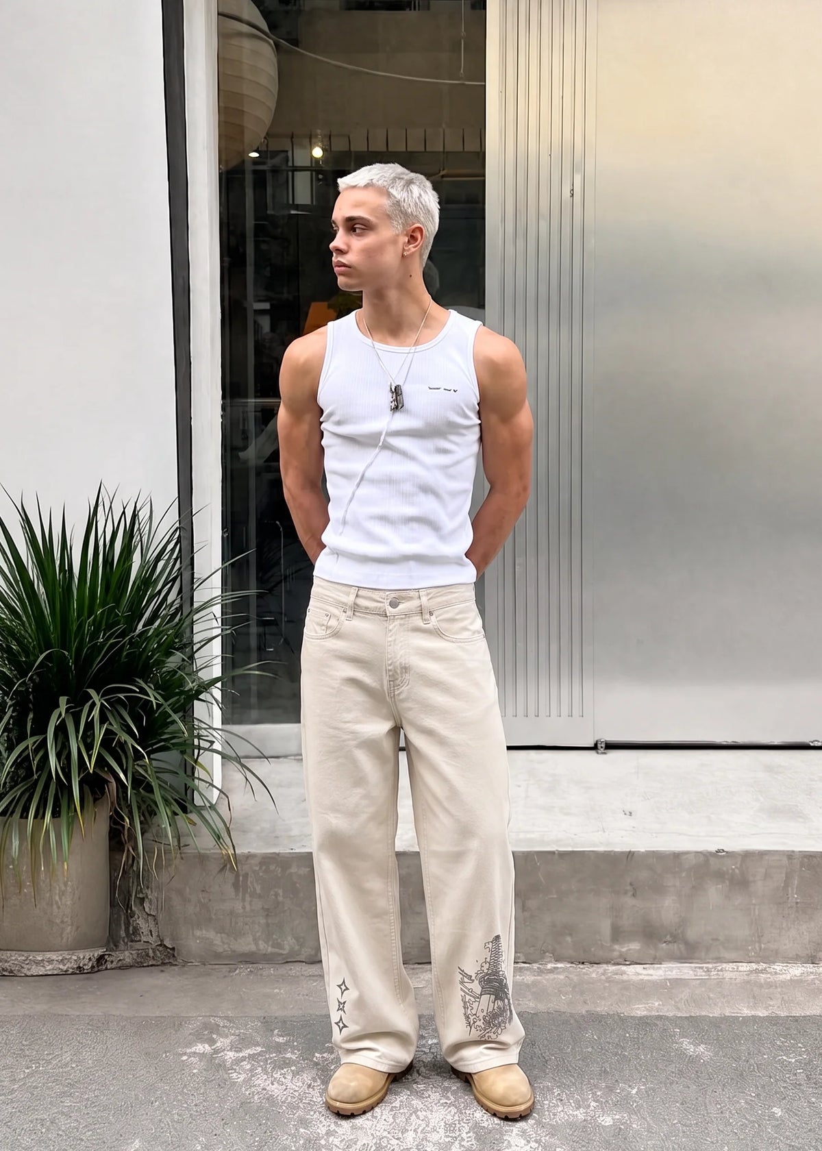IVORY KATANA DENIM