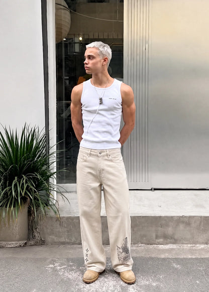 IVORY KATANA DENIM