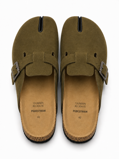 Tabi Mule- Olive Green