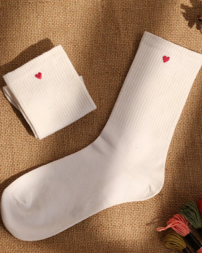 Red Heart Hand Embroidery Socks