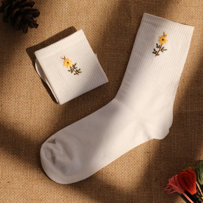 Tiny Sunflower Socks