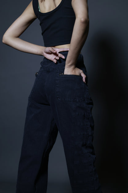 Panel Denim Patch Pant