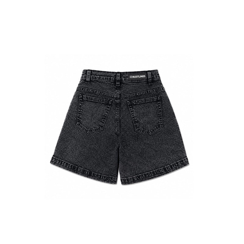 Black Denim Skort