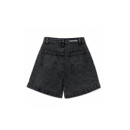 Black Denim Skort