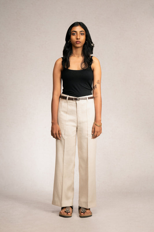 Pleated Linen Trousers (Women)