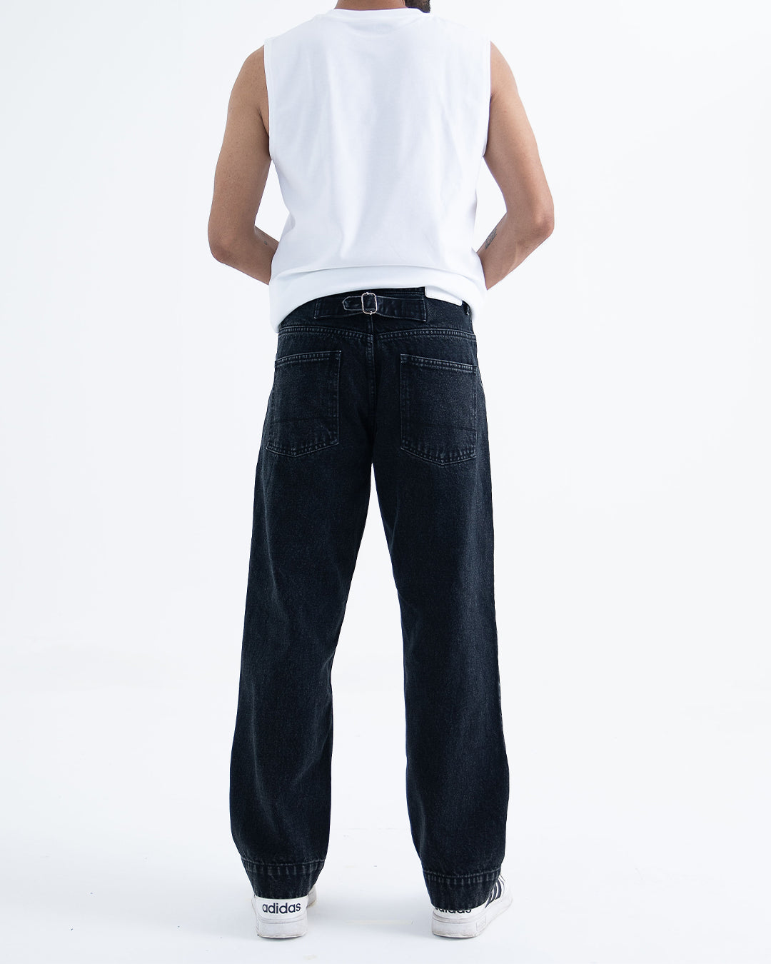 Metro Comfort Loose Jeans: Ash Black