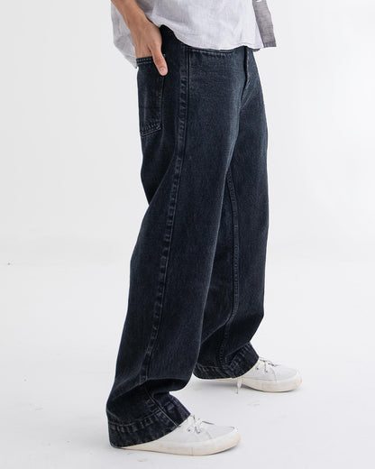 Metro Comfort Loose Jeans: Ash Black