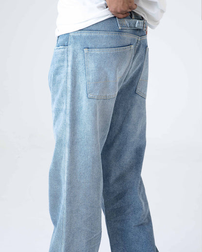 Metro Comfort Loose Jeans: Faded Blue