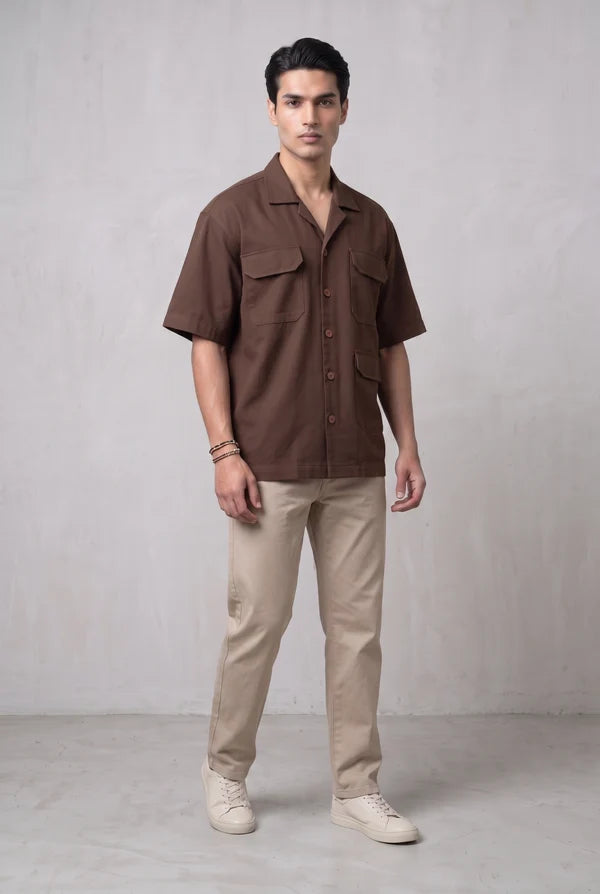 Brown Utility Shirt