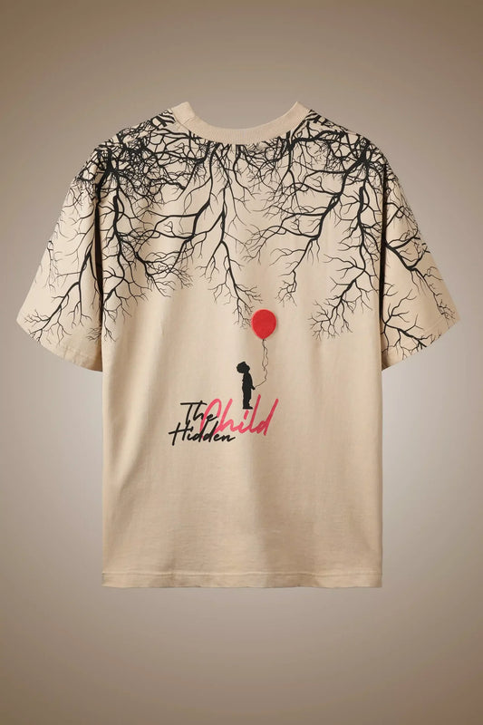 BEIGE HIDDEN CHILD OVERSIZED