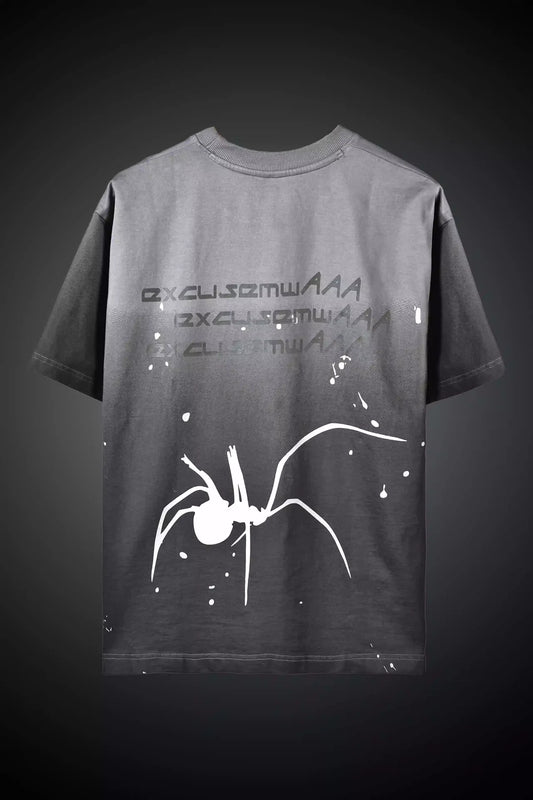 GREY SPIDER UNISEX OVERSIZED