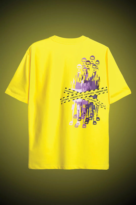 YELLOW CAUTION OVERSIZED