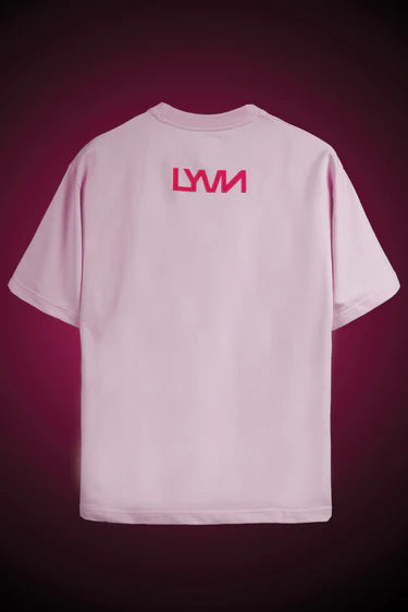 PINK ABSTRACT FACE OVERSIZED