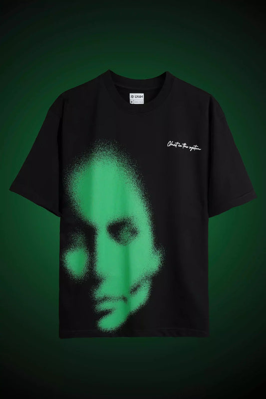 GREEN ABSTRACT FACE