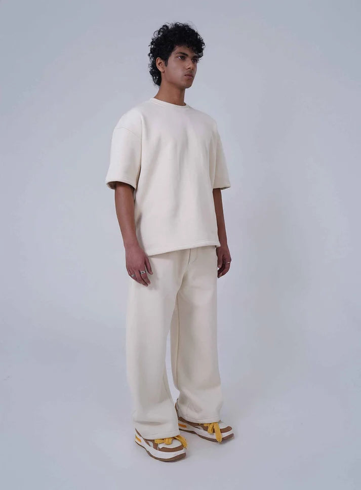 HYMNS ESSENTIAL TROUSERS IVORY