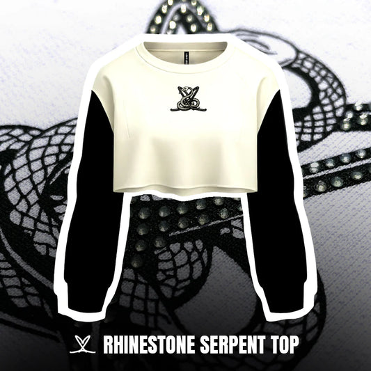 Women's Rhinestone Serpent Top