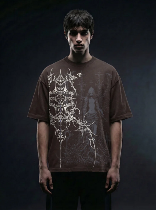 Astra Ash Brown Boxy Oversized Tshirt
