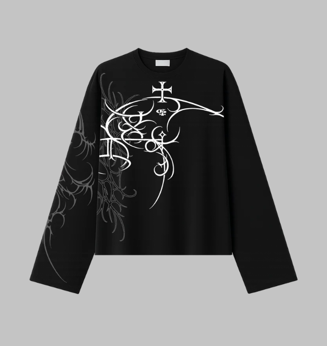 Feast Black Full Sleeve T Shirt
