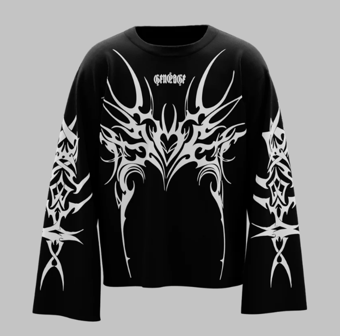 Lunar Black Full Sleeve T Shirt