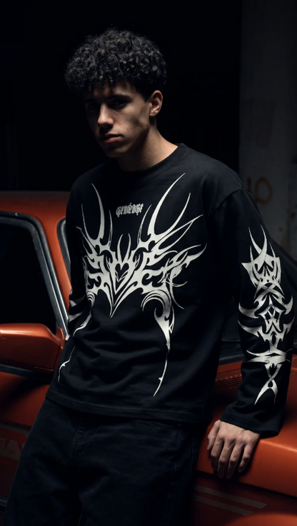 Lunar Black Full Sleeve T Shirt