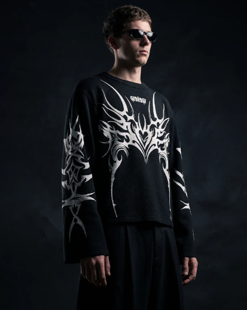 Lunar Black Full Sleeve T Shirt